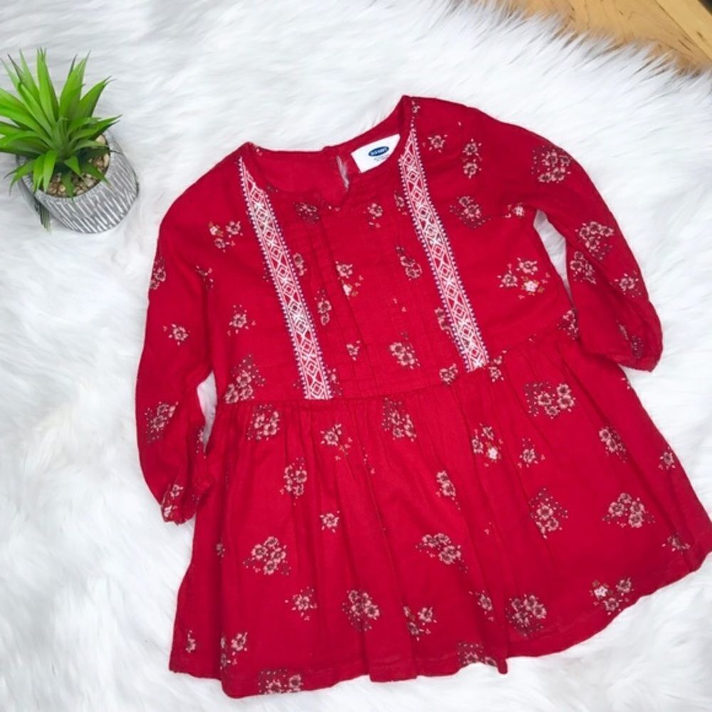 𝅺old Navy Red Boho Dress